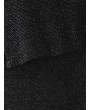 High Slit Flounce Sparkly Maxi Dress - Black M