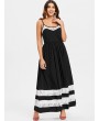 Lace Panel Casual Cami Dress - Black S