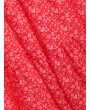 Floral Print Bohemian Overlay Maxi Dress - Red Xl