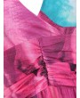 Floral Print Halter Neck Maxi Dress -  Xl