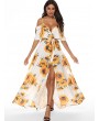 Sunflower Open Shoulder Flounce Dress -  Xl