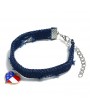 Heart Shape Navy Blue Bracelet for Women