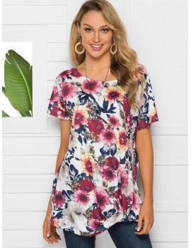 Twisted Floral T-shirt -  S