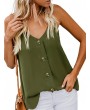 Buttons Cami Top - Army Green S