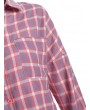 Long Sleeves Plaid Pocket Shirt -  M